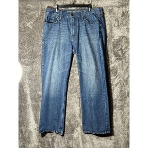 Old Navy Jeans 36x30 Mens Blue Denim Boot Cut Light Wash Casual Classic Fit Logo